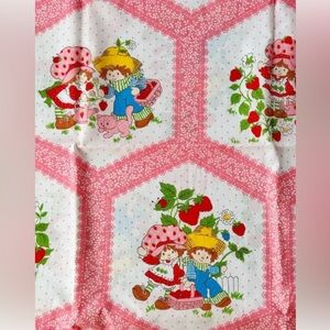 Vintage Strawberry Shortcake Fabric 1 yard total